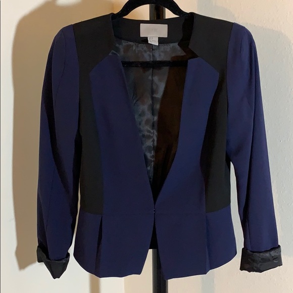 H&M Colorblock Peplum Blazer - Picture 1 of 4